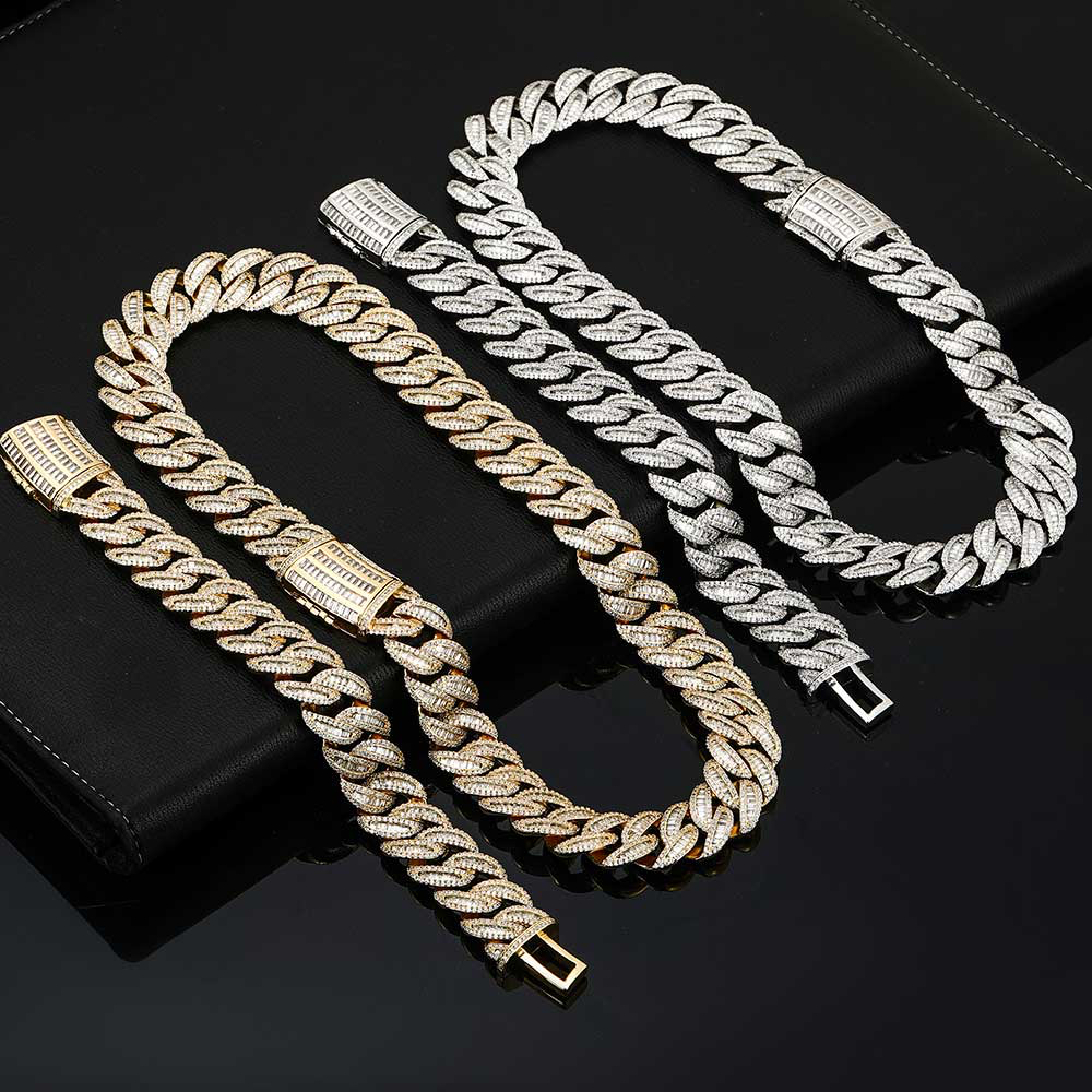 Baguette Cuban Link Chain