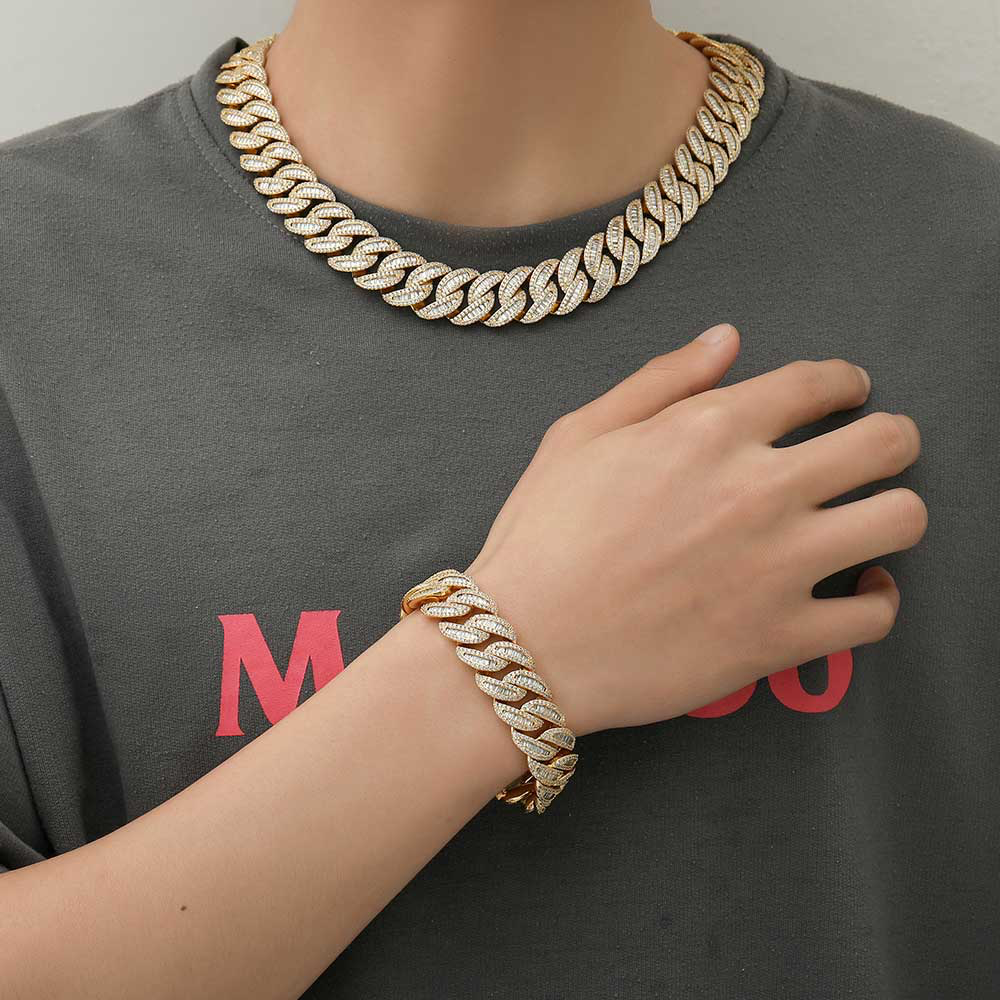 Baguette Cuban Link Bracelet