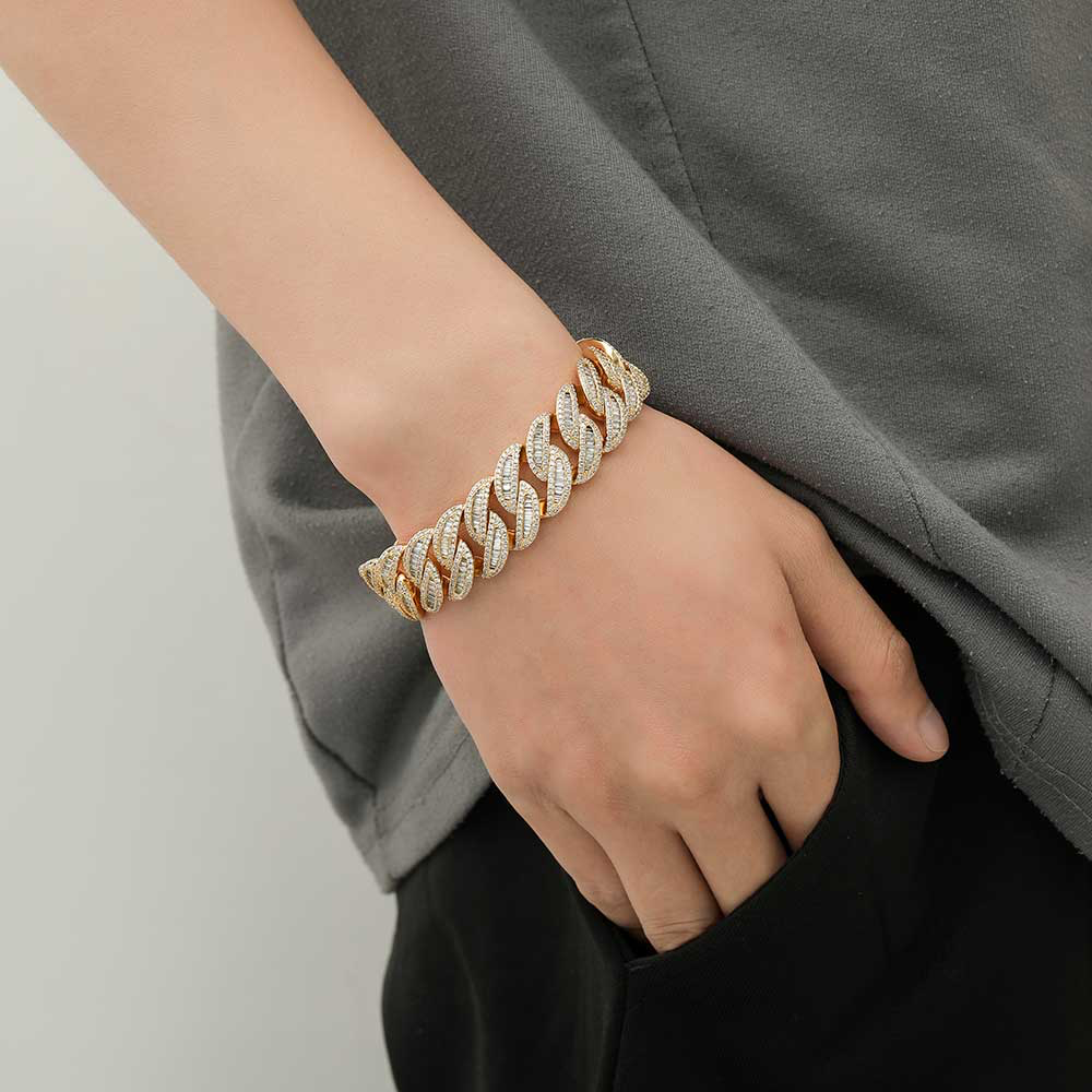 Baguette Cuban Link Bracelet