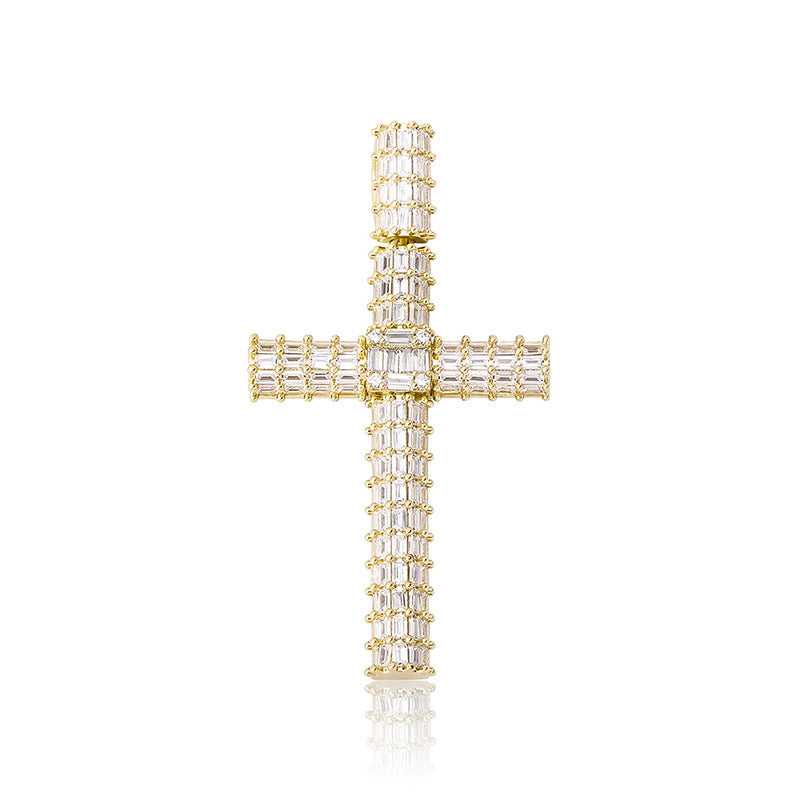 Baguette Cross Pendant