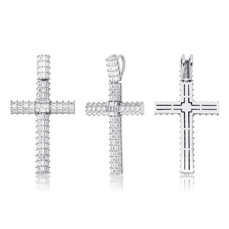 Baguette Cross Pendant