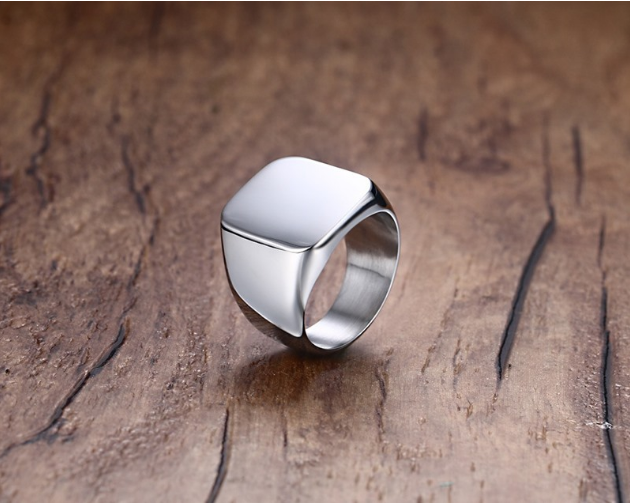 Titanium Signet Ring