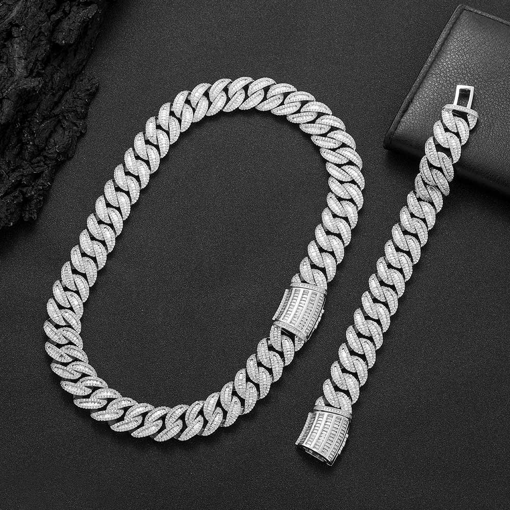 Baguette Cuban Link Chain