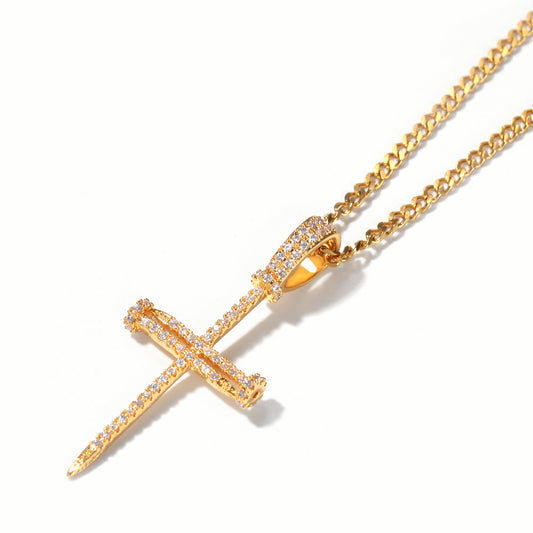 Screwed Cross Pendant