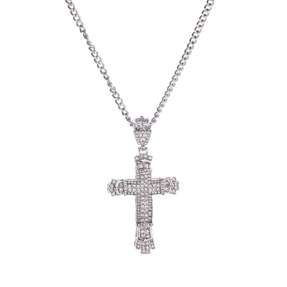 ICED Chunky Cross Pendant