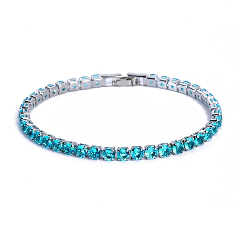 Tennis Bracelet (Coloured)