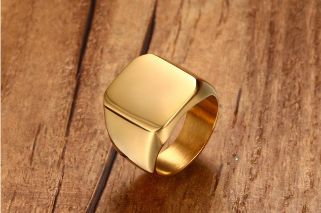 Titanium Signet Ring