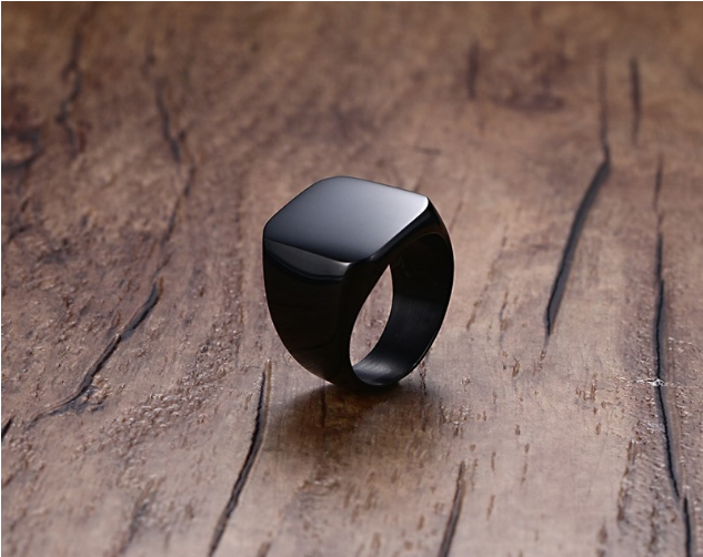 Titanium Signet Ring