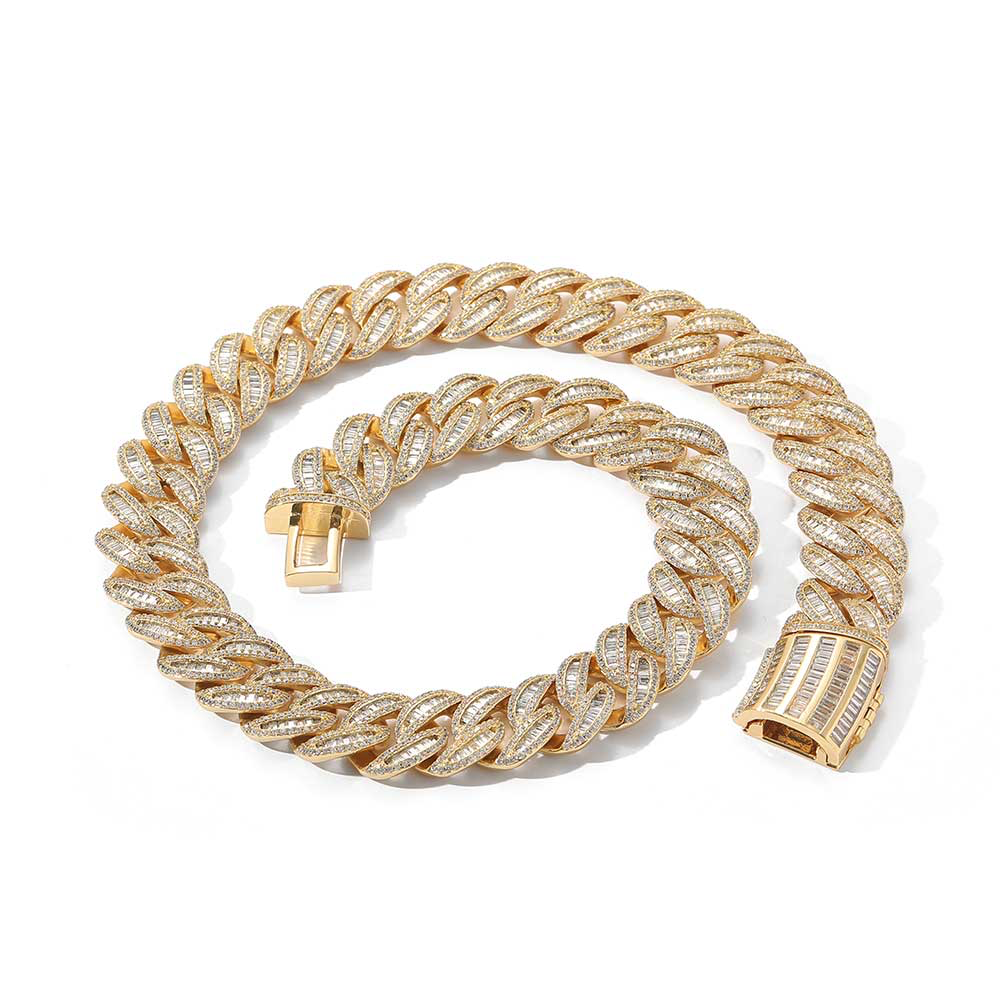 Baguette Cuban Link Chain