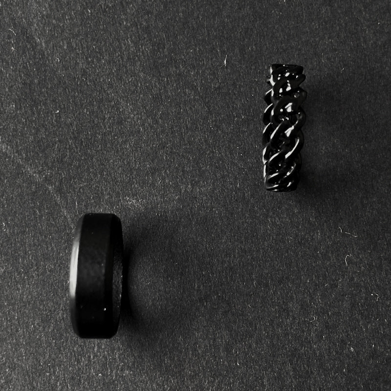 Matte Black/Spiral Ring