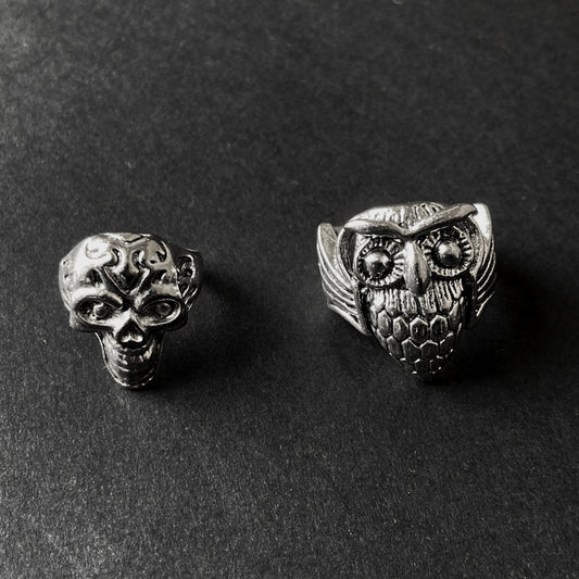 Eurasian Owl/Vintage Skull (Pack)