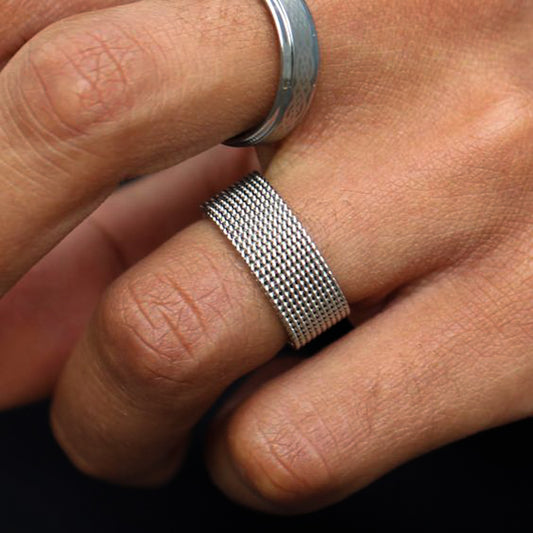 Titanium Steel Woven Ring