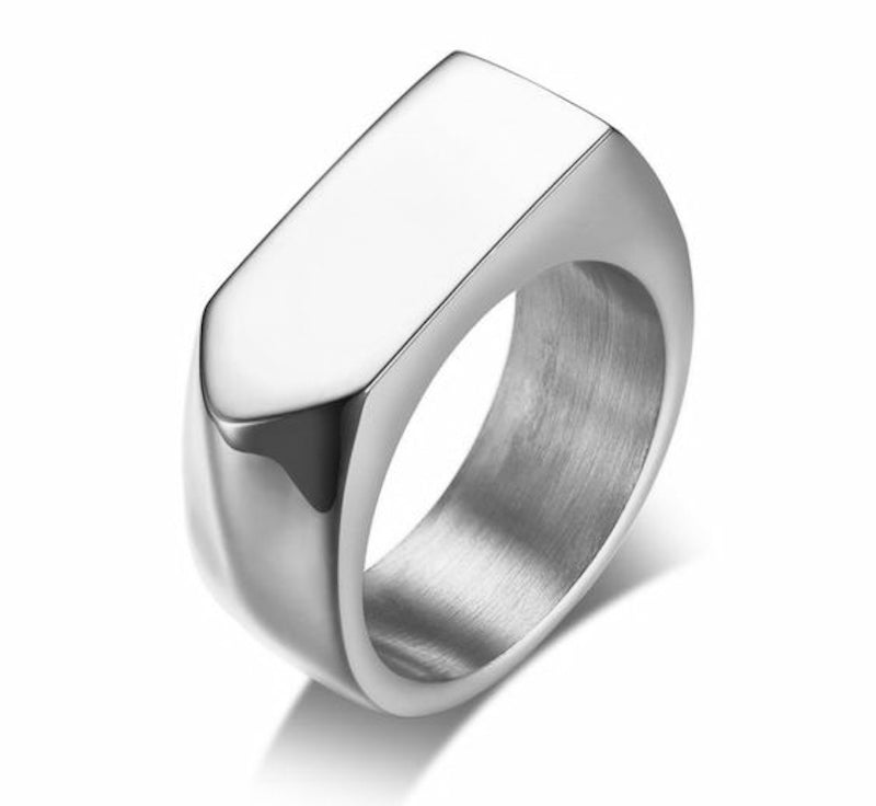 Axel Edged Signet Ring (SILVER)